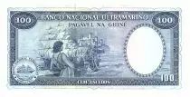 Portugiesisches Guinea 100 Escudos 1971 - Nuno Tristao, Woman and boat - Portuguese Colony