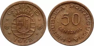 Portugiesisches Guinea 50 centavos Guinea Portuguese - 1952