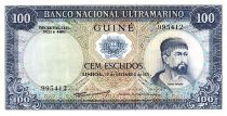 Portuguese Guinea 100 Escudos 1971 - Nuno Tristao, Woman and boat - Portuguese Colony