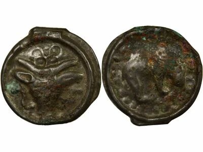 Potin with Bucranium - Ist Century BC