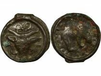 Potin with Bucranium - Ist Century BC