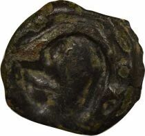 Potin with IHelmeted Head & pointed annulet - 150 / 100 BC