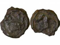 Potin with Indian Head right & Horse - 80 / 52 BC