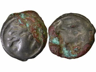 Potin with Indian Head right & Horse - 80 / 52 BC