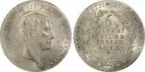 Preu&szlig;en 1/6 Thaler Friedrich III - Arms - 1813 A - PCGS AU 58