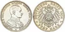 Preu&szlig;en 5 Mark Wilhelm II - Imperial Eagle 1914 A Berlin - Silver