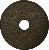 Protectorate, Muhammad VIII - 10 Centimes - 1945 Paris