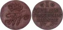 Prusia 1 Thaler Friedrich II - Arms - 1789