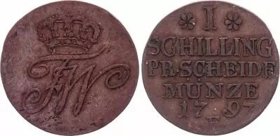 Prussia 1 Thaler Friedrich II - Arms - 1789