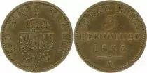 Prussia 3 Pfennig Wilhelm I - 1870 A