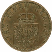 Prussia 3 Pfennig Wilhelm I - 1870 A