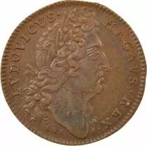 Public Buildings, Louis XIV - Copper Token - XVIIth Century Nuremberg