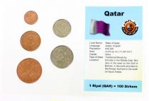 Qatar Blister 5 monnaies QATAR (1 à 50 dirhams)