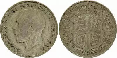 Regno Unito 1/2 Crown George V - 1922 - Silver - KM.818.1 a