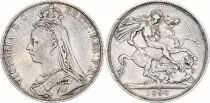 Regno Unito 1 Crown Victoria - St George and dragon - 1890 Silver