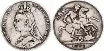 Regno Unito 1 Crown Victoria - St George and dragon - 1891 Silver