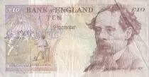 Regno Unito 10 Pounds - Elizabeth II - Charles Dickens - 1992 - P.383