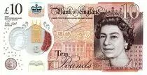 Regno Unito 10 Pounds Elisabeth II - Jane Austens - 2016 (2017) Polymer - Serial CL24