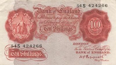 Regno Unito 10 Shillings - Britannia - ND (1934-39) - P.362c