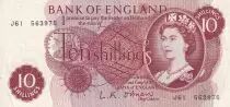 Regno Unito 10 Shillings - Elizabeth II - Britannia - ND (1960-1965) - XF - P.373a