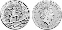 Regno Unito 2 Pounds Elizabeth II - Robin Woods -  Oz Silver 2021