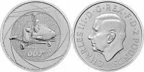 Regno Unito 2 Pounds James Bond 007 - 1960  - Silver - 2024 - 1 Oz