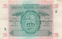 Regno Unito 2 Shillings 6 Pence - ND (1942-1943) - P.M3