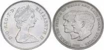 Regno Unito 25 Pence - Weeding of Prince Charles and Lady Diana - Elizabeth II - 1981