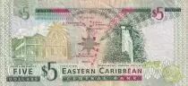 Regno Unito 5 Dollars - Elizabeth II - ND (2008) - Serial CF - P.378f