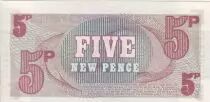 Regno Unito 5 New Pence  - (ND1972) - Imprimeur BWC - UNC - P.M.47