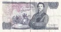 Regno Unito 5 Pounds - Elizabeth II - Duke of Wellington - ND (1980-1987) - P.378c