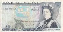 Regno Unito 5 Pounds - Elizabeth II - Duke of Wellington - ND (1988-1991) - P.378f