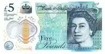 Regno Unito 5 Pounds Elizabeth II - Winston Churchill - 2016 Polymer - UNC