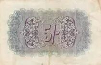 Regno Unito 5 Shillings British Military Authority - 1943 - Serial A