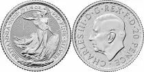 Regno Unito 50 Pence Britannia GB 2025 - 1/4 Oz - Silver