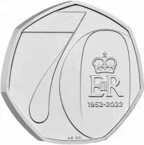 Regno Unito Platinum Jubilee of Queen Elizabeth II - 50 Pences 2022 BU United Kingdom