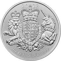 Regno Unito Royal Coat of Arms - 1 Ounce Silver 2023