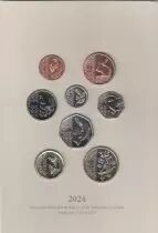 Regno Unito Set of 8 Charles III Coins - 2024