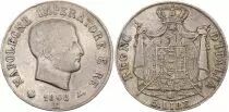 Reino de Napol&eacute;on 5 lire Napoleon I 1808 M Milan - Silver - KM.10