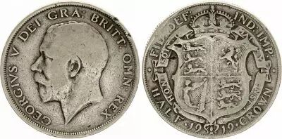 Reino Unido 1/2 Crown George V - 1919 - Silver - KM.818.1