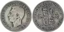 Reino Unido 1/2 Crown Georges VI - 1938 - VF - KM.856 - Silver