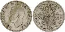 Reino Unido 1/2 Crown Georges VI - 1951 - VF - KM.879