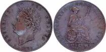 Reino Unido 1/2 Penny, George IV  - 1827