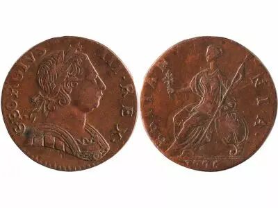 Reino Unido 1/2 Penny Georges III