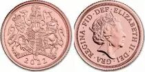 Reino Unido 1/4 SouverEin Elizabeth II - Arms - 2022  - Gold