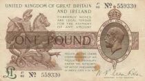 Reino Unido 1 book - Portrait of King George V - Westminster Palace - ND (1917-1923)