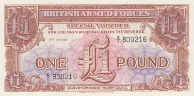 Reino Unido 1 Pound - British Military Authority - 1956