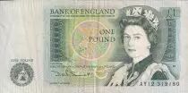 Reino Unido 1 Pound - Queen Elizabeth II - Isaac Newton - ND (1981-1984) - P.377b