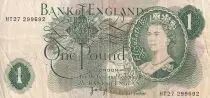 Reino Unido 1 Pound - Queen Elizabeth II - ND (1966-1970) - P.374g