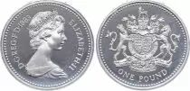 Reino Unido 1 Pound Elizabeth II - Silver 1983 - Proof